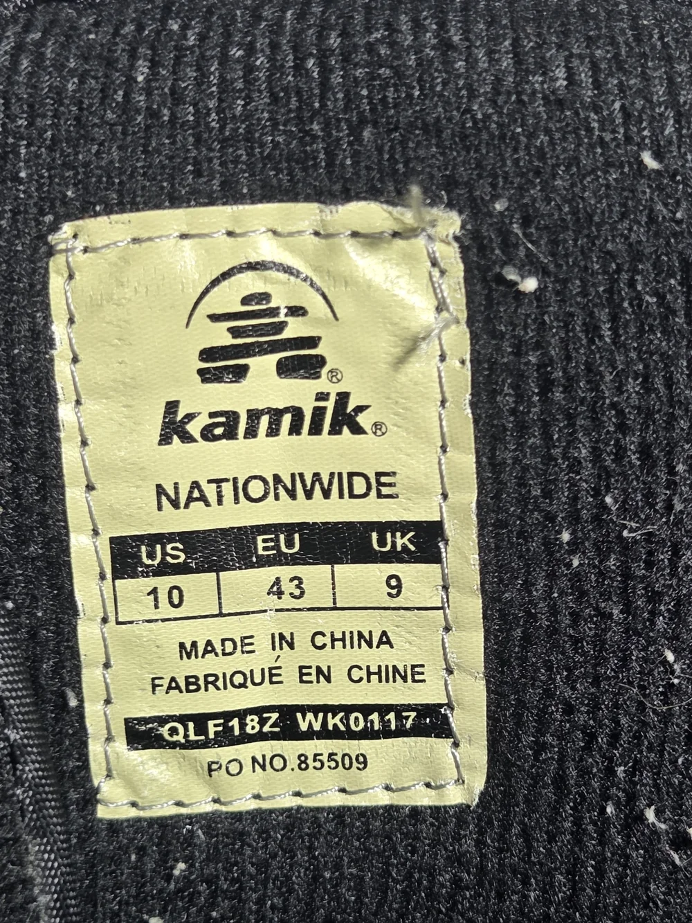 Kamik Nationwide Waterproof Winter Thinsulate Boots Men's Size 10 (US)
